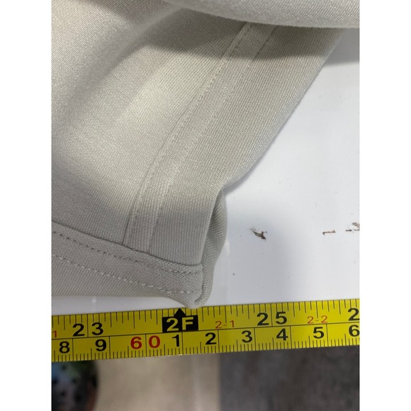 Lululemon Scuba Funnel Neck Long Sweatshirt White Opal Oversized Pleat Back Sz 8 - Picture 11 of 11